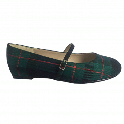 Shanie Tartan Mary Jo Ballet Pumps