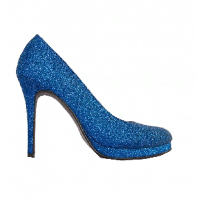 Bella Silver Blue Court Shoes