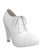 bridal high heel oxfords